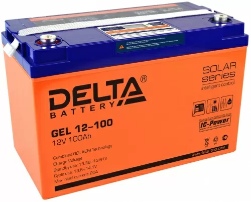 Аккумулятор Delta GEL 12-100 от интернет-магазина ГроуФил