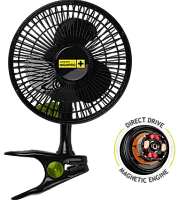 Вентилятор на клипсе Clip Fan 20см-7,5W от интернет-магазина ГроуФил